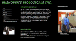 Desktop Screenshot of bushoversbiologicals.com